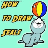 学画海狮顶球